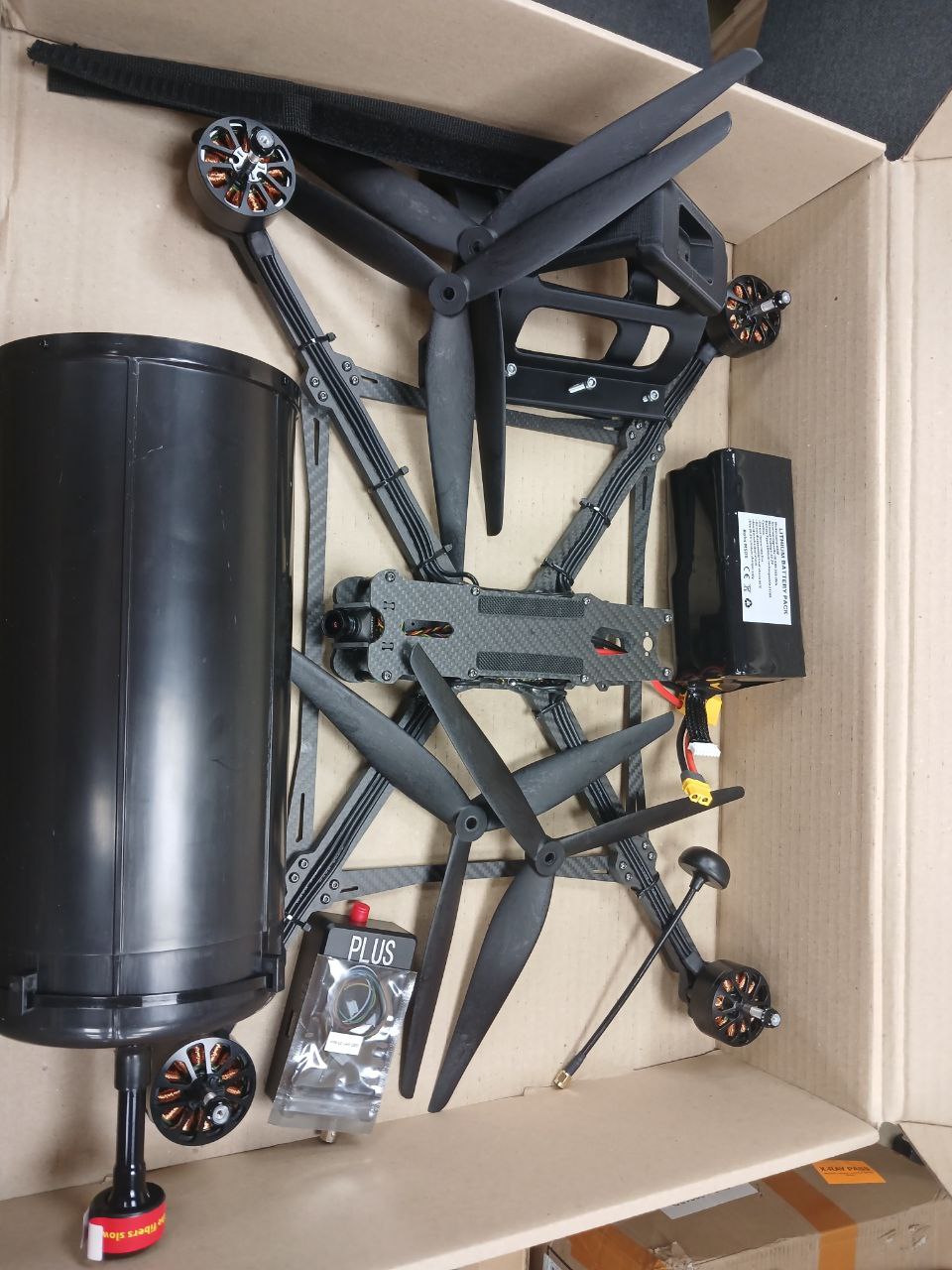 Квадрокоптер FPV SKY RACER K13 з оптоволокном 15км